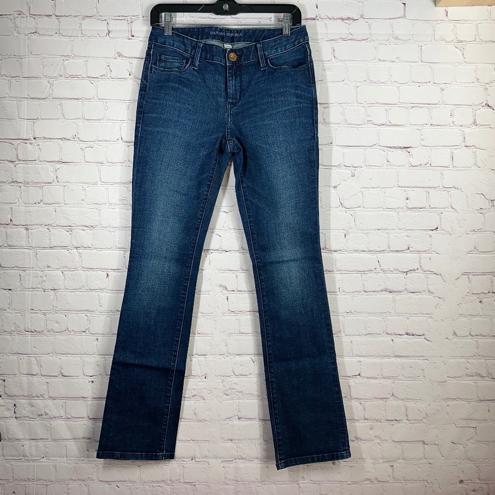 Banana Republic Women's Jeans Style: Skinny Straight Sz 27 Inseam 32 Medium Wash
